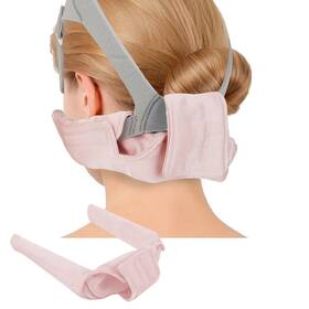 Jfhnmlw 2024613 Satin Cpap Neck Pad Headgear Strap Covers Cushions Pink