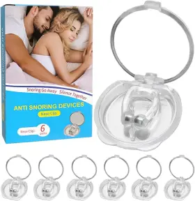Jianxingstore Antisnoring 06 Anti-snoring-devices 6 Pcs Anti-snoring-nose-clip Silicone-magnetic-stop-snori