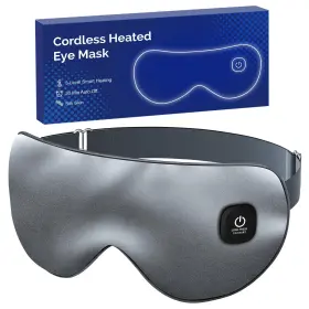 102050 Jiasheng Cordless Heated Eye Mask For Dry Eyes Blocking Light Warm Compress Rechargea