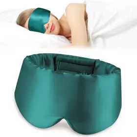 Go-9hq1-9eew Jillyeor Silk Sleep Mask For Women And Man Mulberry 1 Count Pack Of Green