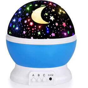 Jkgifts 012-1652-3 Night Light For Kids Projector Baby Lights Blue