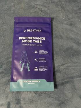 Jl Breathen Sleep Solutions Bcfgbf68qyy Performance Nose Tabs Nasal Strips 60 Count Clear