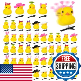 B0fkbb3jdn Jmzyjzh 48pcs Duck Clips For Hair Cute Sprouts Rave Festival Accessories Sch