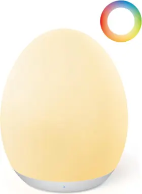 Jw-cl002 Jolywell Night Light For Kids Egg Nursery With 7 Rgb Colors White