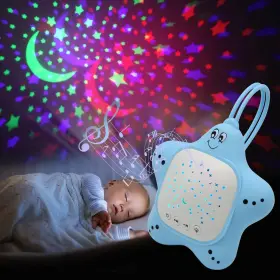 J922 Junfu Portable Baby White Noise Sound Machine Rechargeable Soother With Projecto