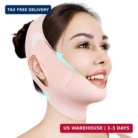 Juskaa 781962388244 Chin Strap For Sleeping Adjustable Jaw Jawline Shaper V