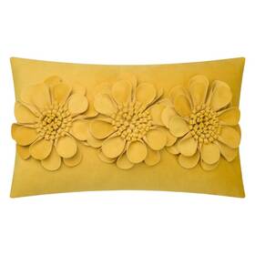 Jwh Jwh210027sdh 3d Flower Throw Pillow Cover Decorative Sunflower Accent Case Velv