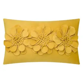 Jwh210027sdh Jwh 3d Flower Throw Pillow Cover Decorative Sunflower Accent Case Velv