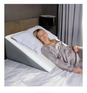 Kbbwc333112-41 K Lbs Bed Wedge Pillow Gray Memory Foam Anti Snoring Acid Reflux Back Pain Xwide
