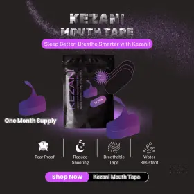Kezani 676307265192 Hypoallergenic Medical Grade Mouth Tape For Snoring And Improved Breathing