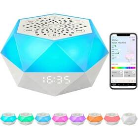 Kimiyoo Kmy007 Sleep Sound Machine Night Light 32 Soothing White Noise With 8 Colors