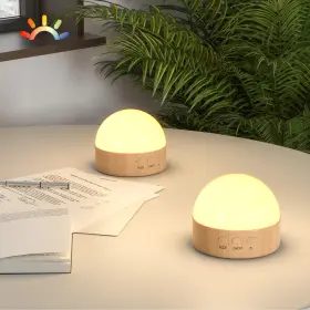 Cl-xy11 Kintion Night Light Dimmable 8 Color Portable Led 2 Pcs Brown 2pcs