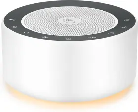 Kipcush 730637295011 White Noise Machine With 30 High Fidelity Soundtracks 7 Colors