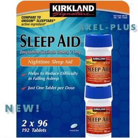 Kirkland Signature 545648 Nighttime Sleep Aid 192 Tablets 2 Bottles