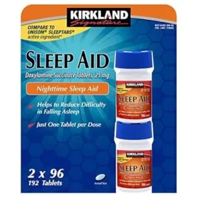 Asinppobtyo10258 Kirkland Signature Nighttime Sleep Aid Doxylamine Succinate 25 Mg 96 Tablets