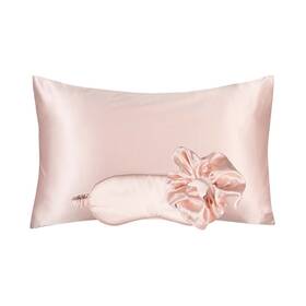 Kismetics 897122290855 - Vegan Silk Sleep Set Pillowcase With Large Scrunchie And