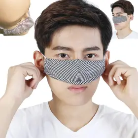 Nose002a02 Kissourbaby Nose Warmer Unisex 1 Count Pack Of Black&white