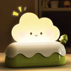 A-tb-00309-clgr-n L Lohas Led Cute Desk Decor Cloud Lamp Night Light For 3.15 Inches Green