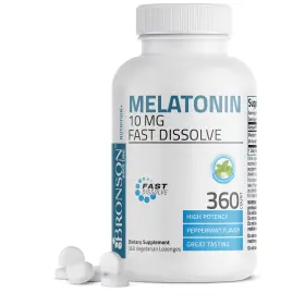 Laboratories 445006457480 Melatonin 10mg Fast Dissolve Tablets - Sleep Aid Fall Asleep Faster Stay Asle