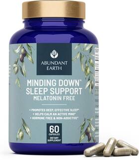 Labs Llc 744110174526 Natural Sleep Aid For Adults Minding Down Support Supplement Max Strength