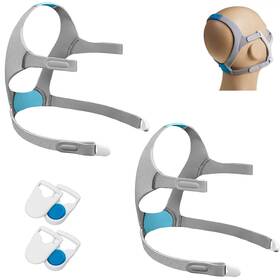 Lalastar Cpap-n20-m-2p 2-pack Replacement Headgear Strap For N20 Nasal Pillow M Blue-2 Pack Clip