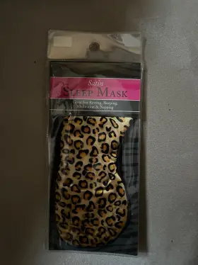 Lami 769898470080 Leopard Satin Sleep Mask New