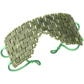 Lazyga 768917829786 Jade Eye Mask Large Facial Cooling With Green Ear Strings 100% Real