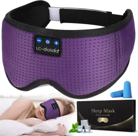 Lc-dolida 705353023781 Sleep Mask With Bluetooth Headphones