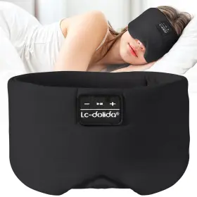 Lc-dolida 762949455593 Sleep Mask With Bluetooth Headphones Ice Silk Bluet