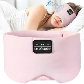 Lc-dolida 762949455609 Sleep Mask With Bluetooth Headphones Ice Silk Bluet