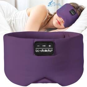 Lc-dolida 762949455616 Lcdolida Sleep Mask With Bluetooth Headphones Ice Silk With