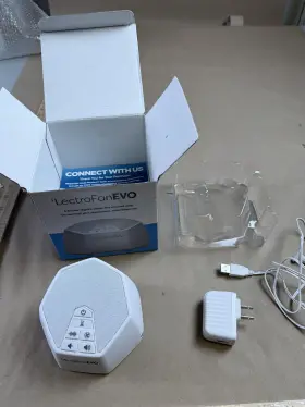 Asm1002-ww Lectrofan Evo White Noise Machine Small Sound With Adapter Asti