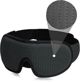 Leeken 313099345359 3d Sleeping Eye Mask - 100% Lights Blockout Sleep For Men Women