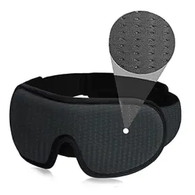 Leeken 770561100043 3d Sleeping Eye Mask - 100% Lights Blockout Sleep For Men Women