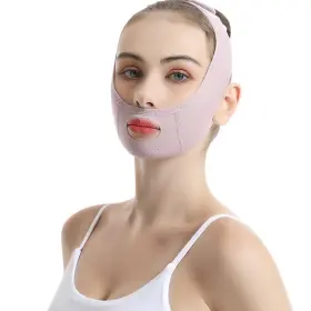 Lemeeoly 445057446440 Double Chin Strap Face Firming V Line Lifting Mask Sleep For