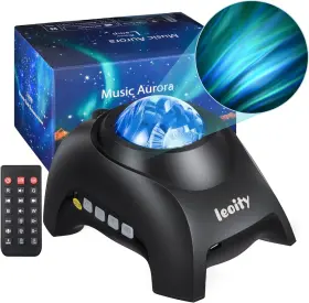 Ly-sp001 Leoity Star Projector For Bedroom Aurora With Remote Control Black