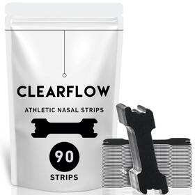 Lepac 199284103030 Performance Nose Strips For Breathing 90 Count - Oil Sweat Proof Adhesive
