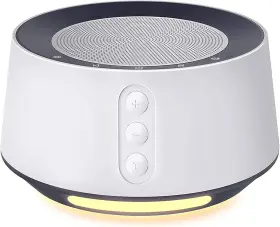 Letsfit 843785113417 White Noise Sound Machine Night Light 14 Soundtracks Timer And Memory Feature