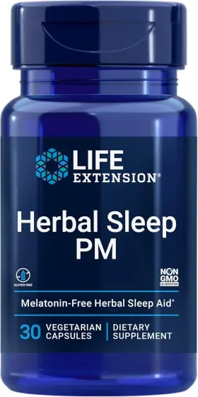 02308 Life Extension Herbal Sleep Pm Lemon Balm Honokiol Magnolia Bark