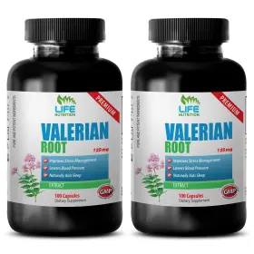 Life Nutrition 788619722222 Calm Anxiety - Valerian Root 125mg 2 Reduce Morning Drowsiness