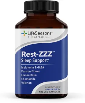 Lifeseasons 853760002605 Rest-zzz - Natural Sleep Support 120 Count Pack Of 1 Original