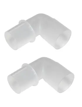 1027 Lifesource 2-pack Universal Cpap Hose Connector Tubing Elbow Adapter