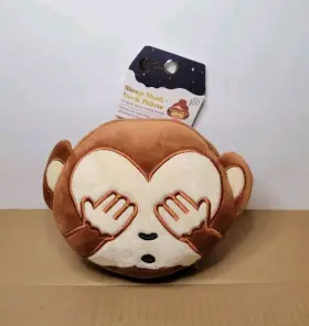 Lifestyle Products 190518288042 Cute And Cozy Monkey Sleep Mask Neck Pillow Compact Space Saving - New Nwt