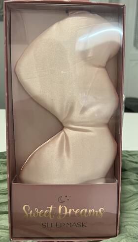 Lifestyle Products Mas752 Sweet Dreams Satin Charmeuse Sleep Mask Pink One Size
