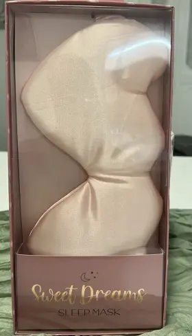 Mas752 Lifestyle Products Sweet Dreams Satin Charmeuse Sleep Mask Pink One Size