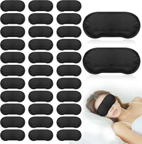 Lipetol 726084782877 40 Pcs Eye Mask Sleep Masks Bulk Blindfolds For Team Building Party Games With N