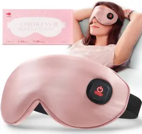 510032-lb-lc17 Litbear Silk Cordless Heated Eye Mask Warm Compress For Dry Eyes Light Blocking
