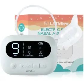 B0bg6brtfq Littletora Pro Baby Nasal Aspirator - Music Night Light Rechargeable Snot Suck