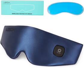 Lizich G21361b Cordless Heated Eye Mask Weighted Dry Relief Usb-c Navy New