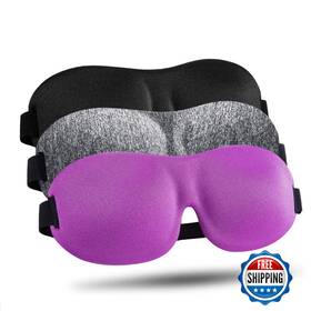 Lky Digital B08cxv1gfq Sleep Mask 3-pack Blackout 3d Contoured Eye For Side Sleepers